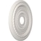 Ekena Millwork Cole PVC Medallion (Canopies up to 5 1/8"), 19"OD x 3 1/2"ID x 1"P, UltraCover Satin Blossom White CMP19COGBW - alternate 3